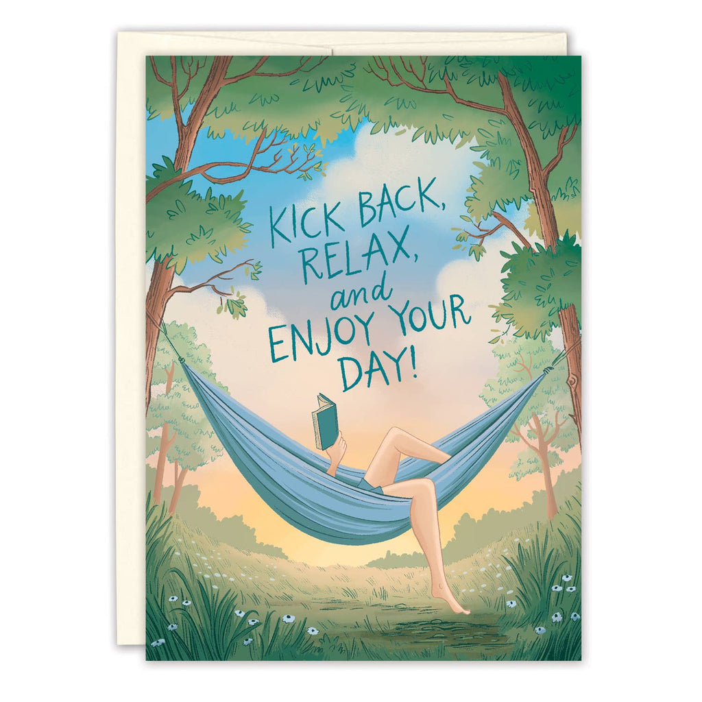 Reading Hammock Birthday Card