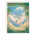 Reading Hammock Birthday Card
